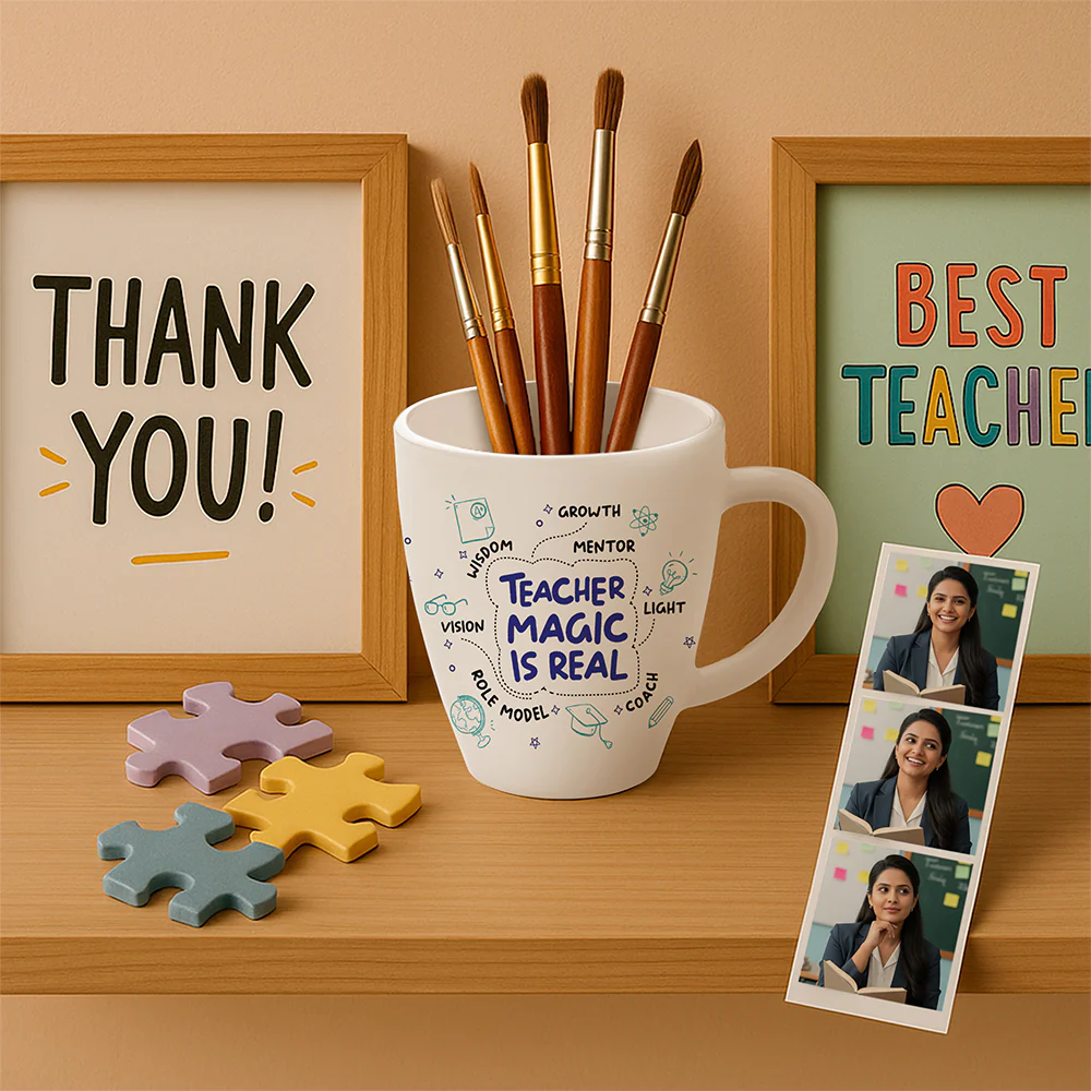 Larah Teachers Day Opalware Mug, Teacher Magic Is Real - Image 9