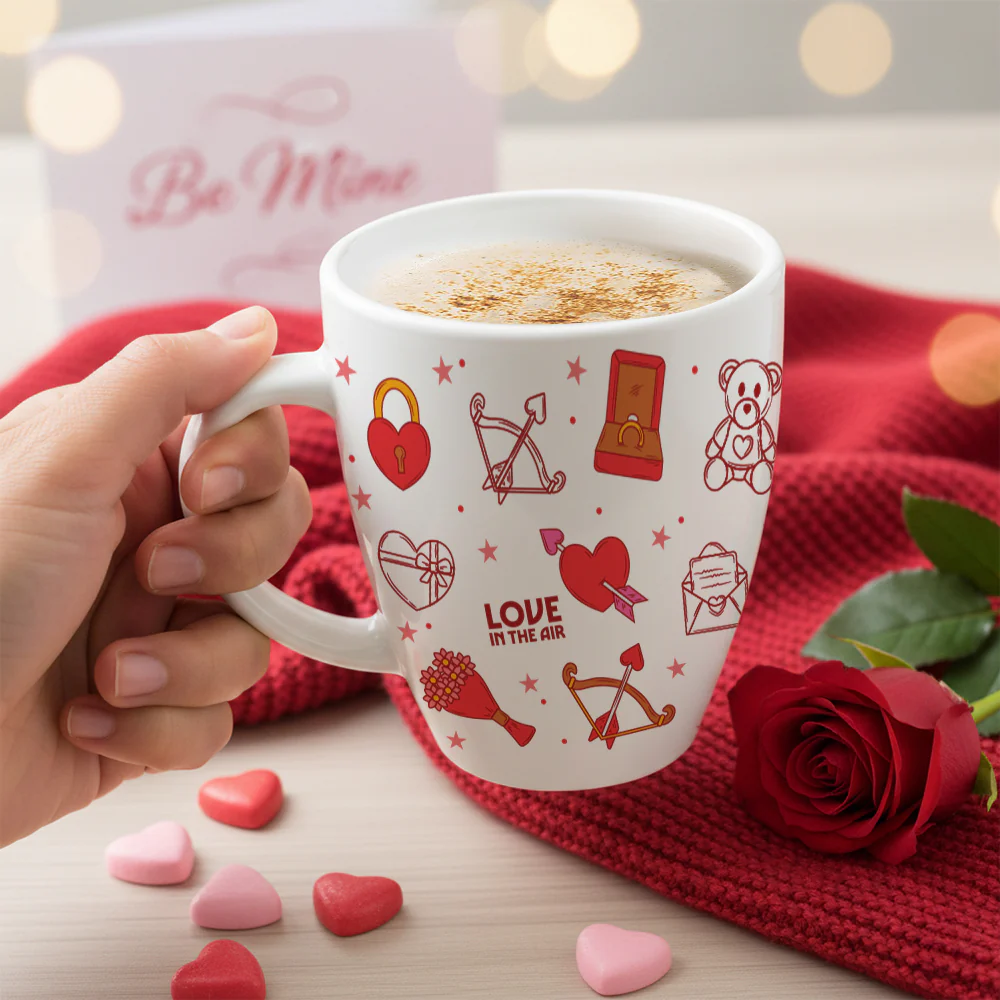 Larah Valentine Day Love Opalware Mug - Image 3