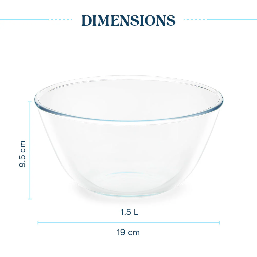 Larah Everyday Glass Bowls, 1.5L - Image 5
