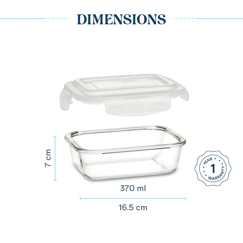 Larah Glass Klip n Store, Rectangular Container - Image 5