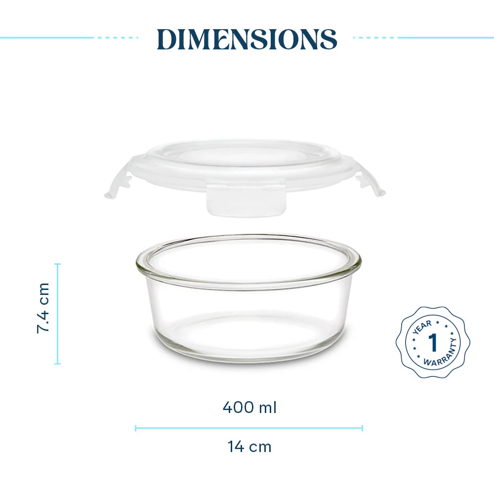 Larah Glass Klip n Store, Round Container - Image 5
