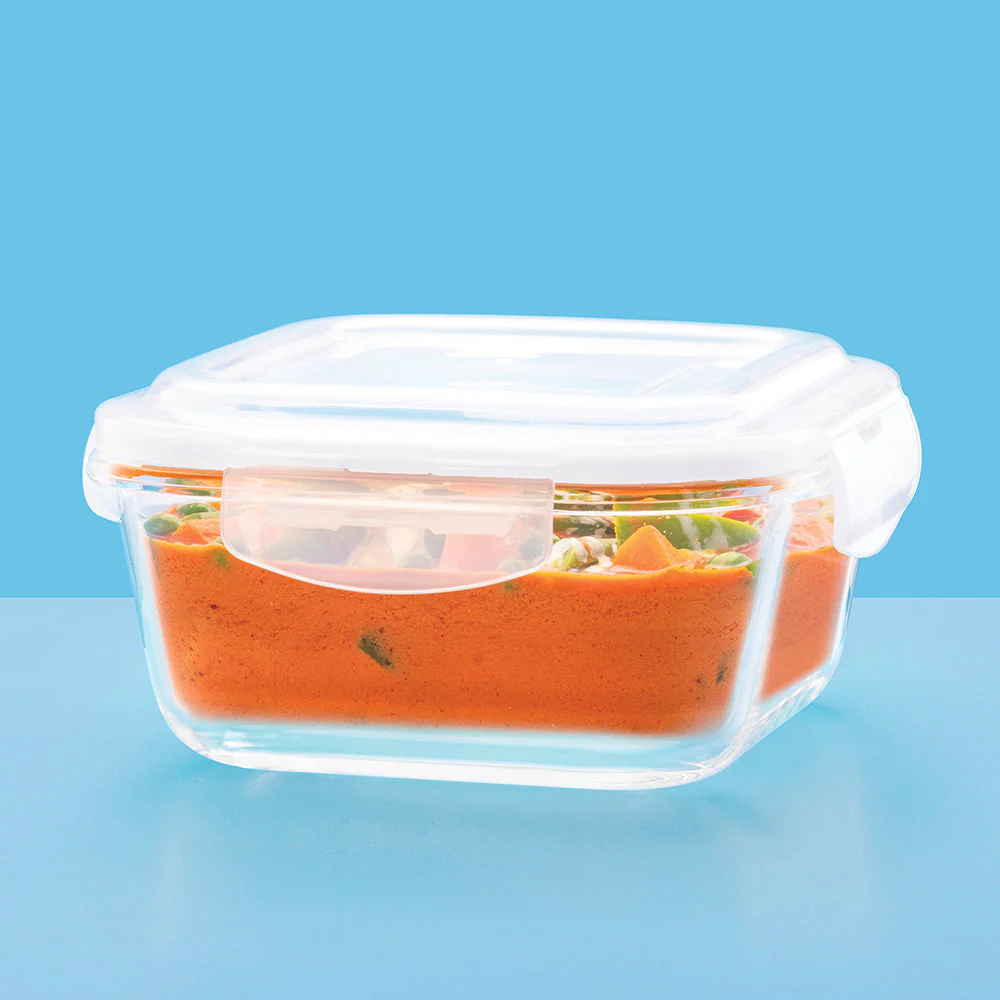 Larah Glass Klip n Store, Square Container - Image 2