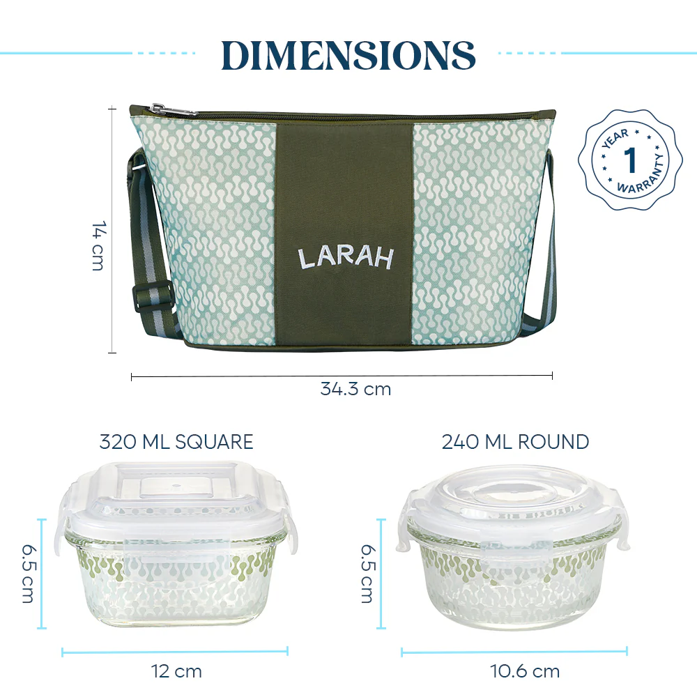 Larah Gracia Daisy Universal Glass Lunchbox - Image 5