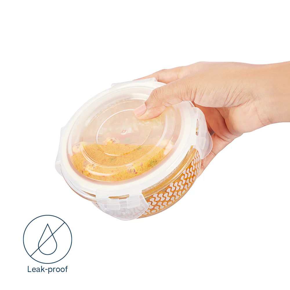 Larah Gracia Fusion Round Glass Lunchbox - Image 9