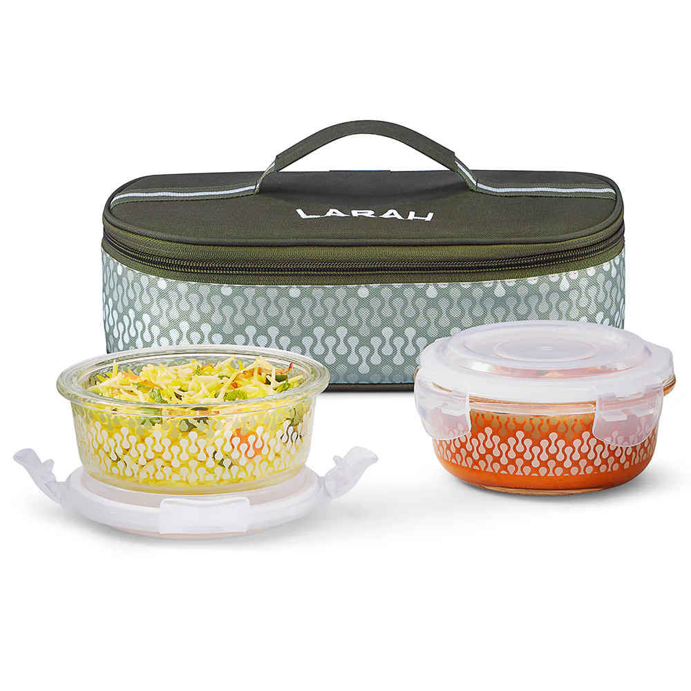 Larah Gracia Round Glass Lunchbox - Image 3