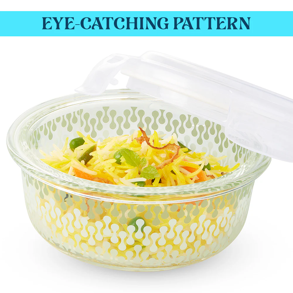 Larah Gracia Round Glass Lunchbox - Image 6