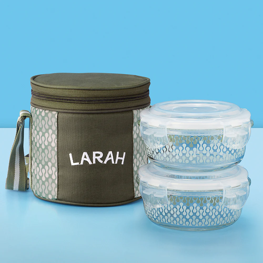 Larah Gracia Round Glass Lunchbox - Image 5