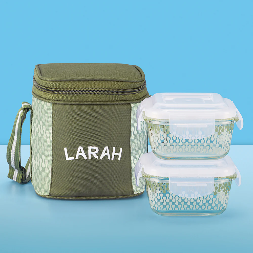 Larah Gracia Square Glass Lunchbox - Image 2