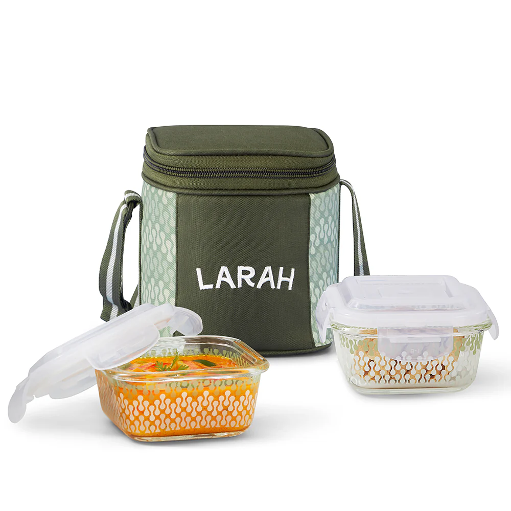 Larah Gracia Square Glass Lunchbox - Image 4