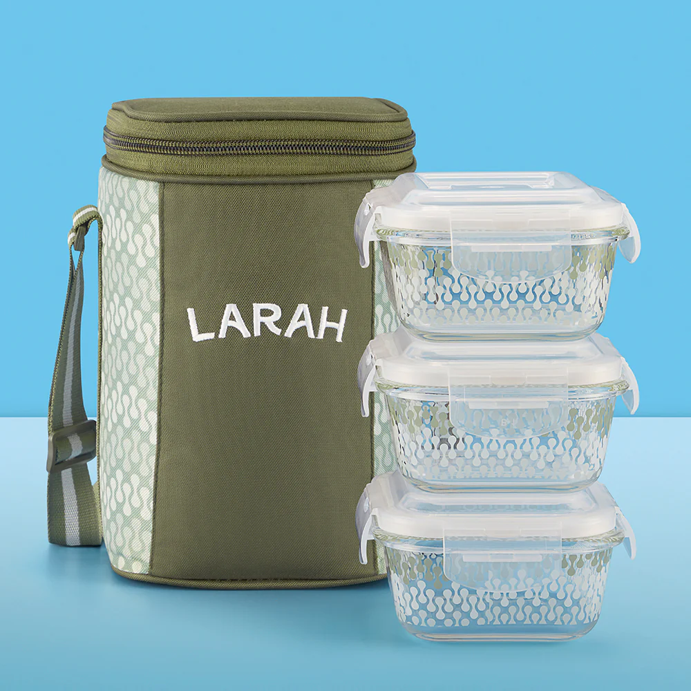Larah Gracia Square Glass Lunchbox - Image 11
