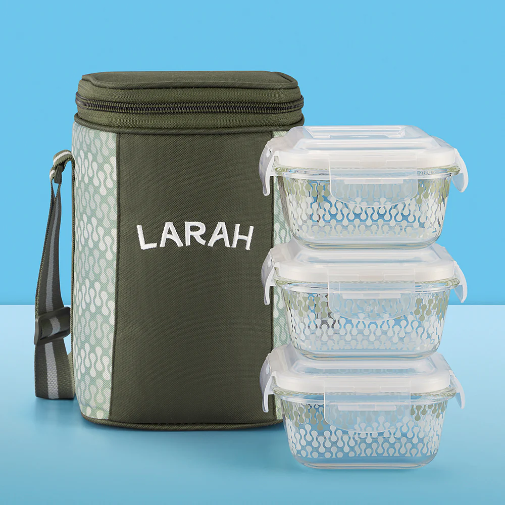 Larah Gracia Square Glass Lunchbox - Image 13