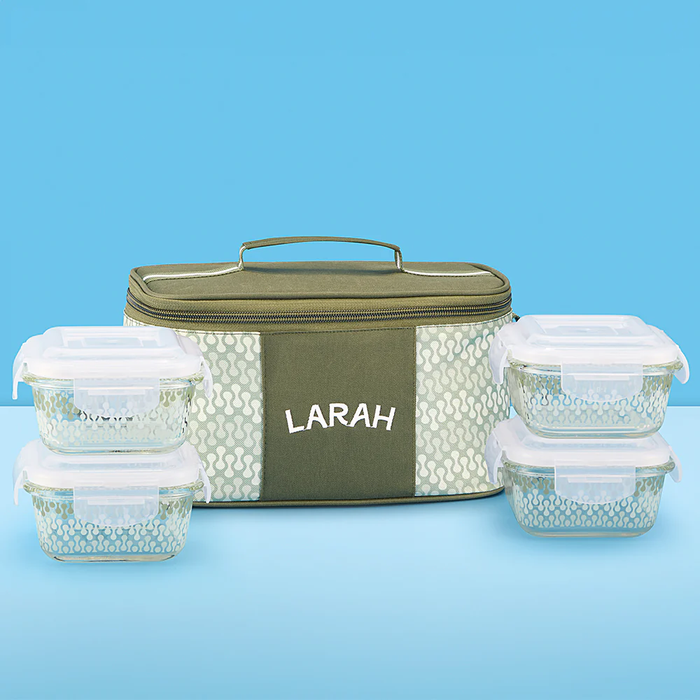 Larah Gracia Square Glass Lunchbox - Image 2