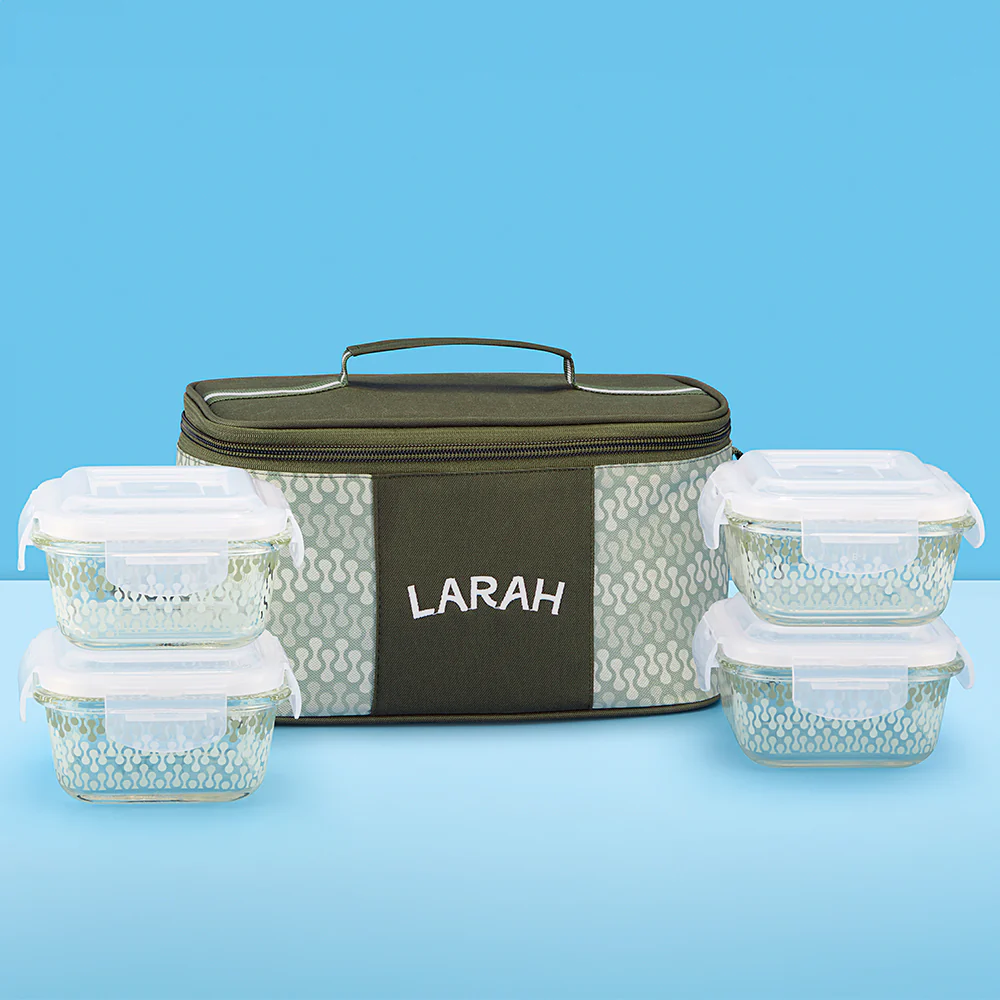 Larah Gracia Square Glass Lunchbox - Image 5