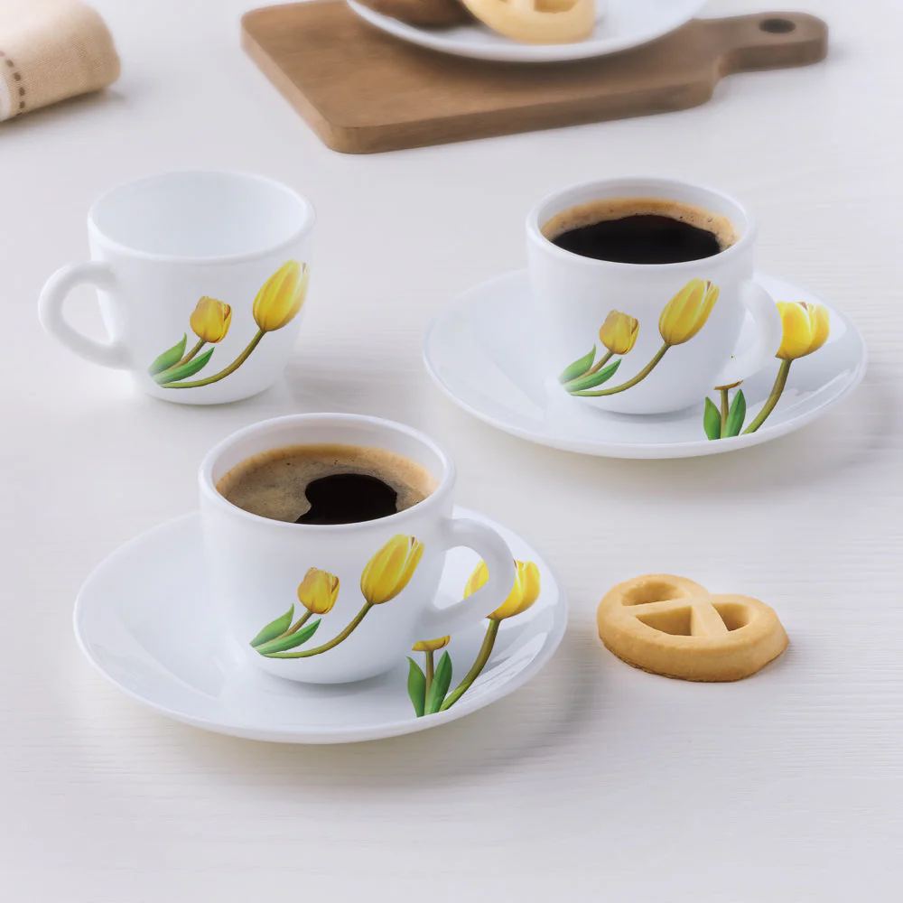 Larah Lyana Cup n Saucer Set, 220ml x 12 - Image 4