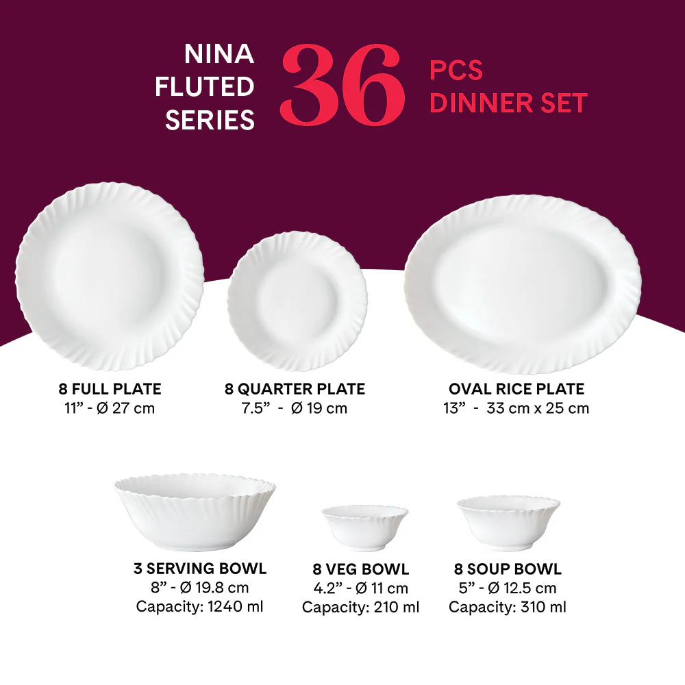 Larah Nina Dinner Set, 10 pc - Image 14