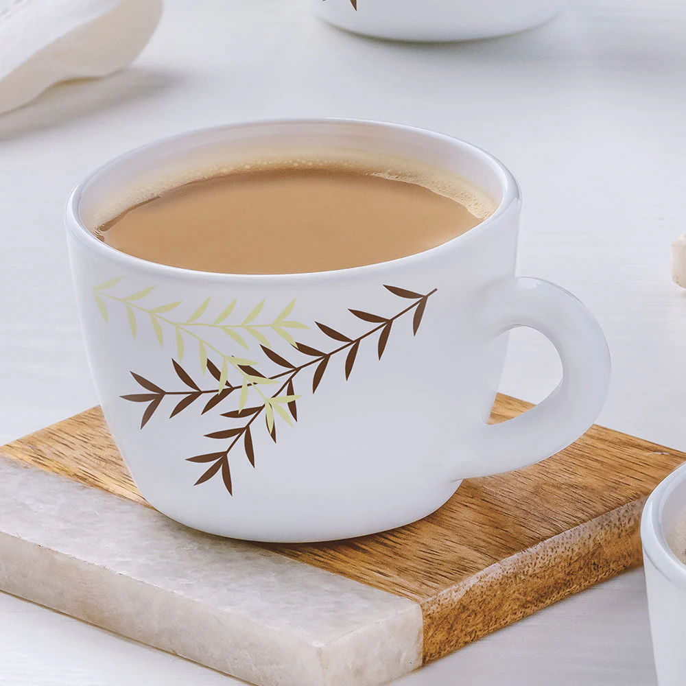 Larah Opalware Oak Cup Set - Image 3