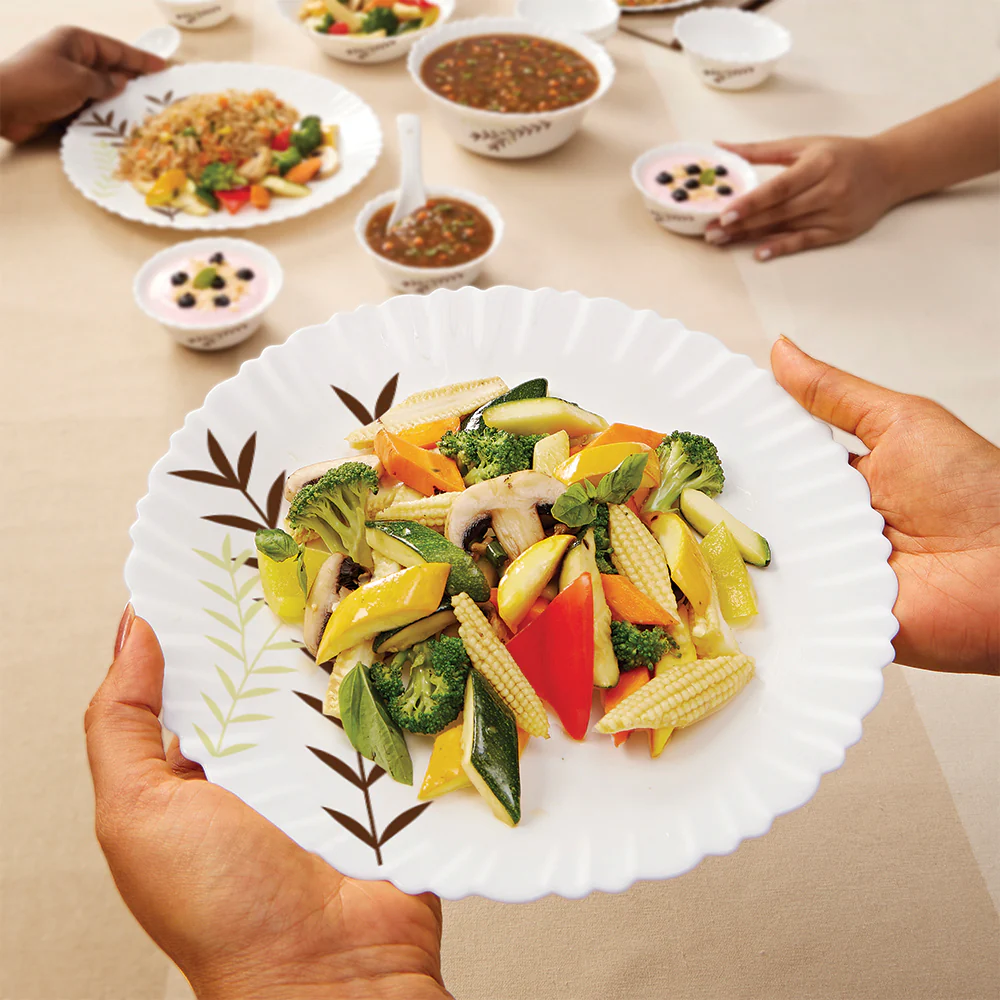 Larah Oak Dinner Set, 19 pc - Image 5