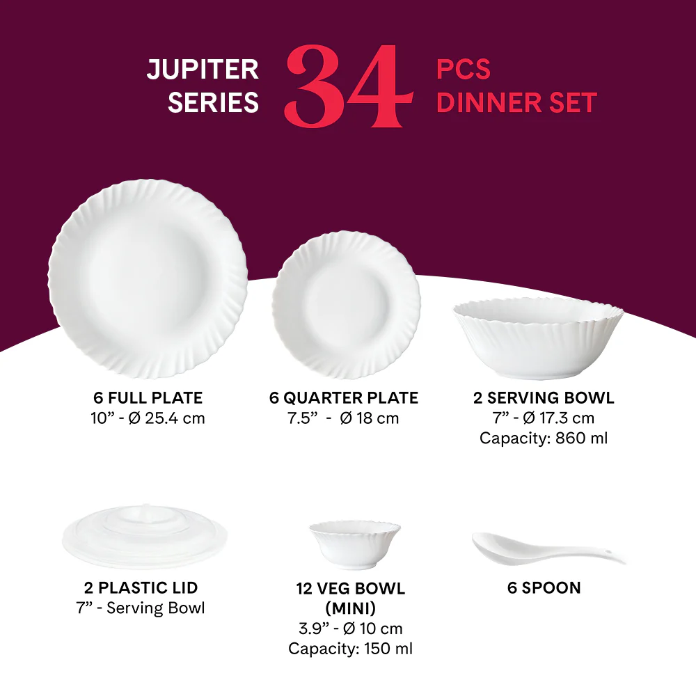 Larah Alina 34 pc Dinner Set - Image 2