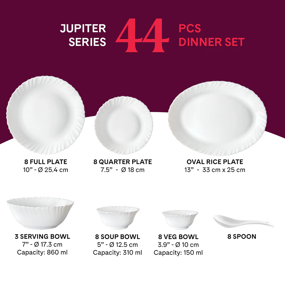 Larah Alina 44 pc Dinner Set - Image 2