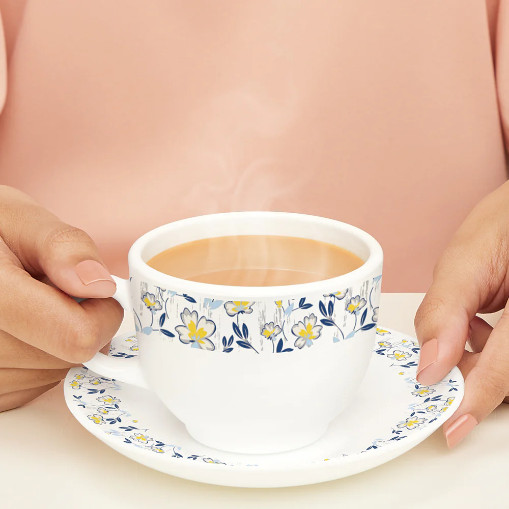 Larah Amara Cup n Saucer Set, Blue - Image 2