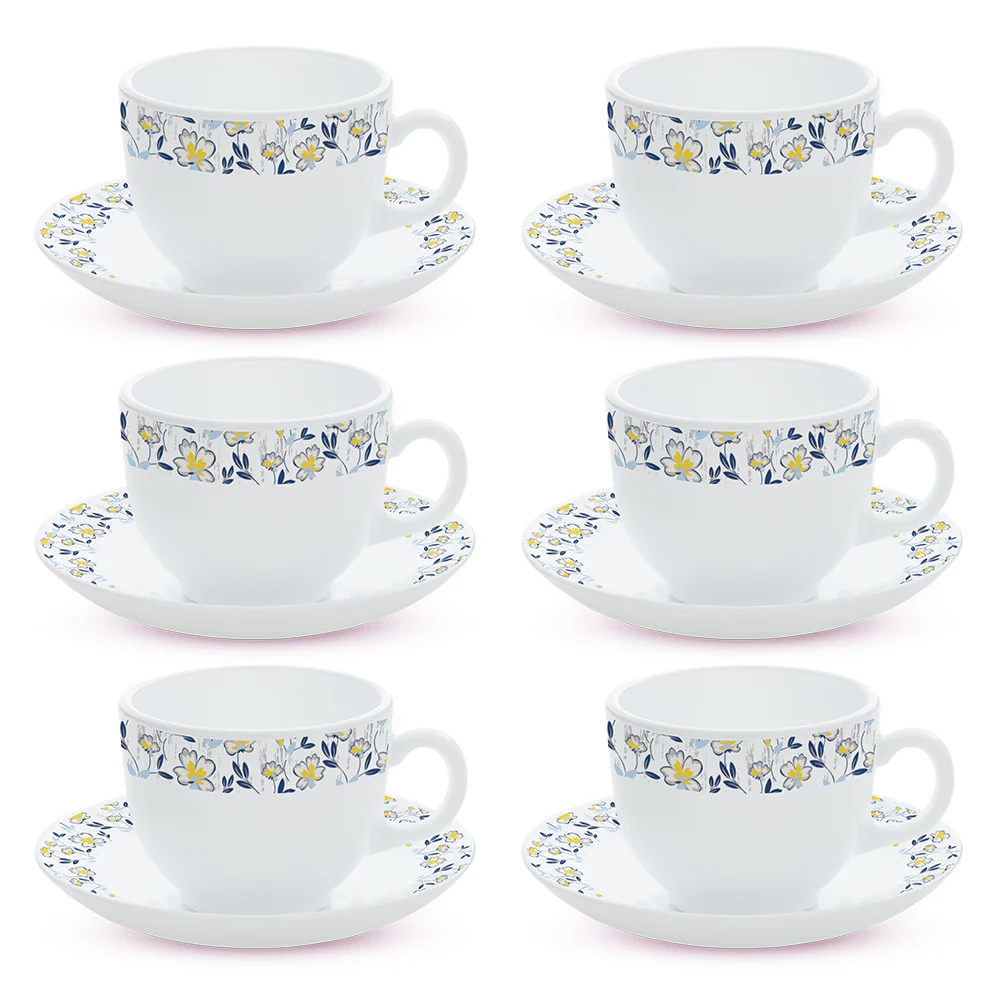 Larah Amara Cup n Saucer Set, Blue - Image 3