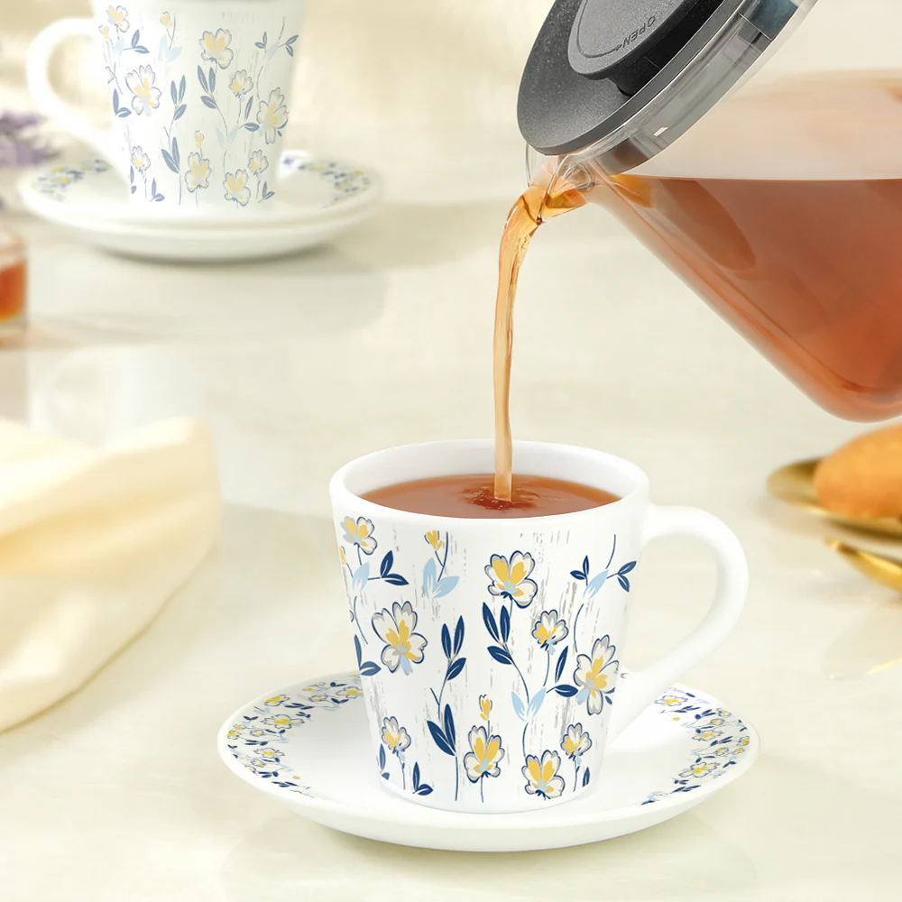 Larah Amara Blue Mug n Saucer Set - Image 6