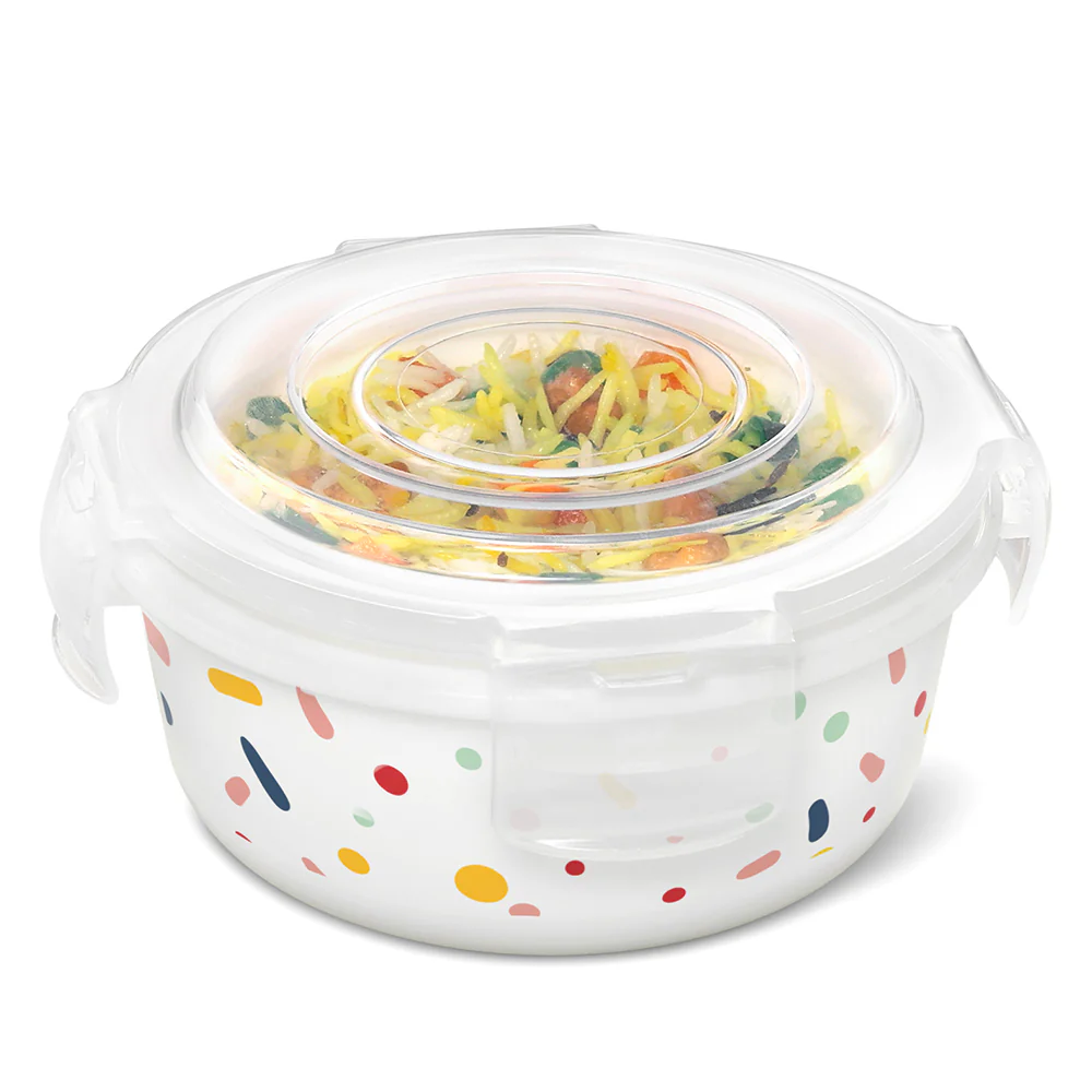 Larah Opalware, Aria Klip n Store Round Container - Image 2