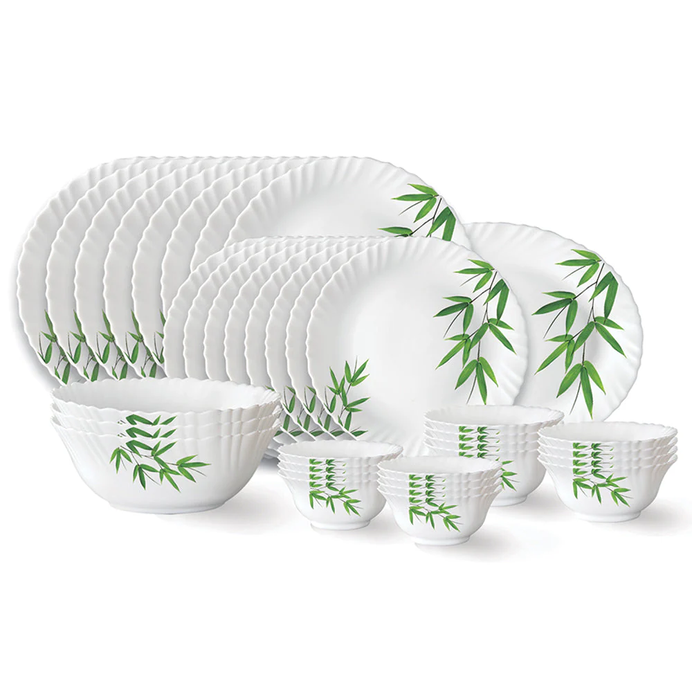 Larah Bamboo Leaves Dinner Set, 45 pc - Image 20