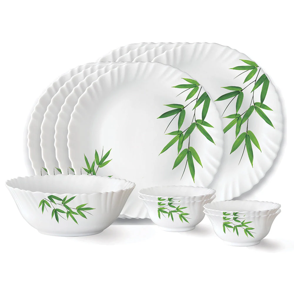 Larah Bamboo Leaves Dinner Set, 45 pc - Image 23