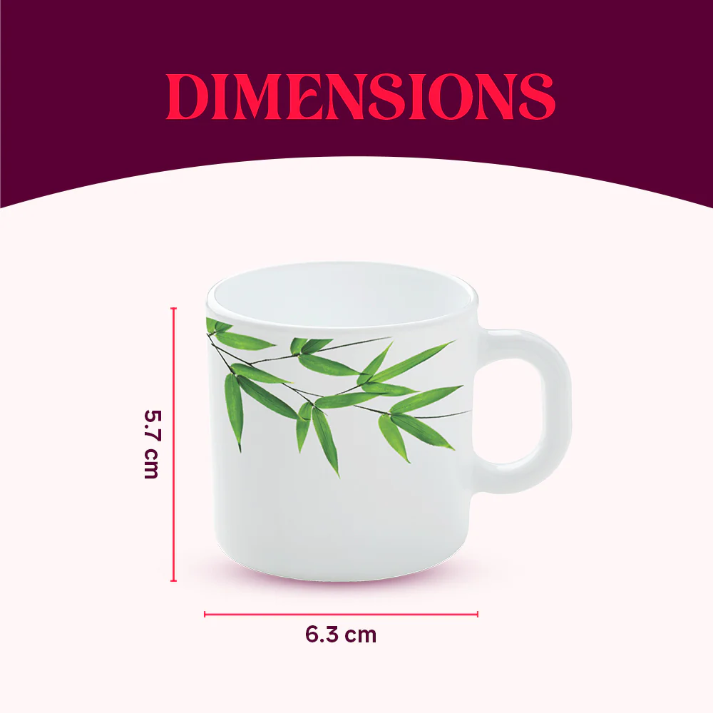 Larah Bamboo Leaves Mug Set - Image 4