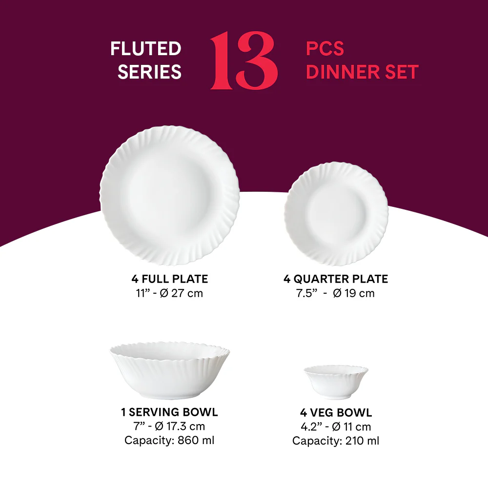 Larah Bellflower Dinner Set 13 pc - Image 2