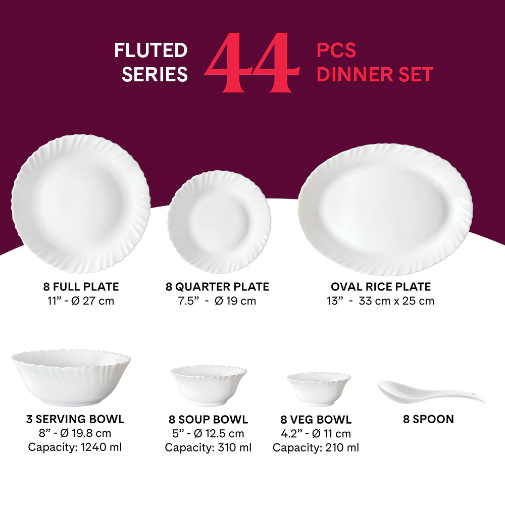 Larah Bellflower Dinner Set 44 pc - Image 2
