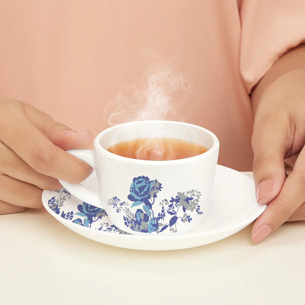 Larah Blue Cascade Cup n Saucer Set - Image 2