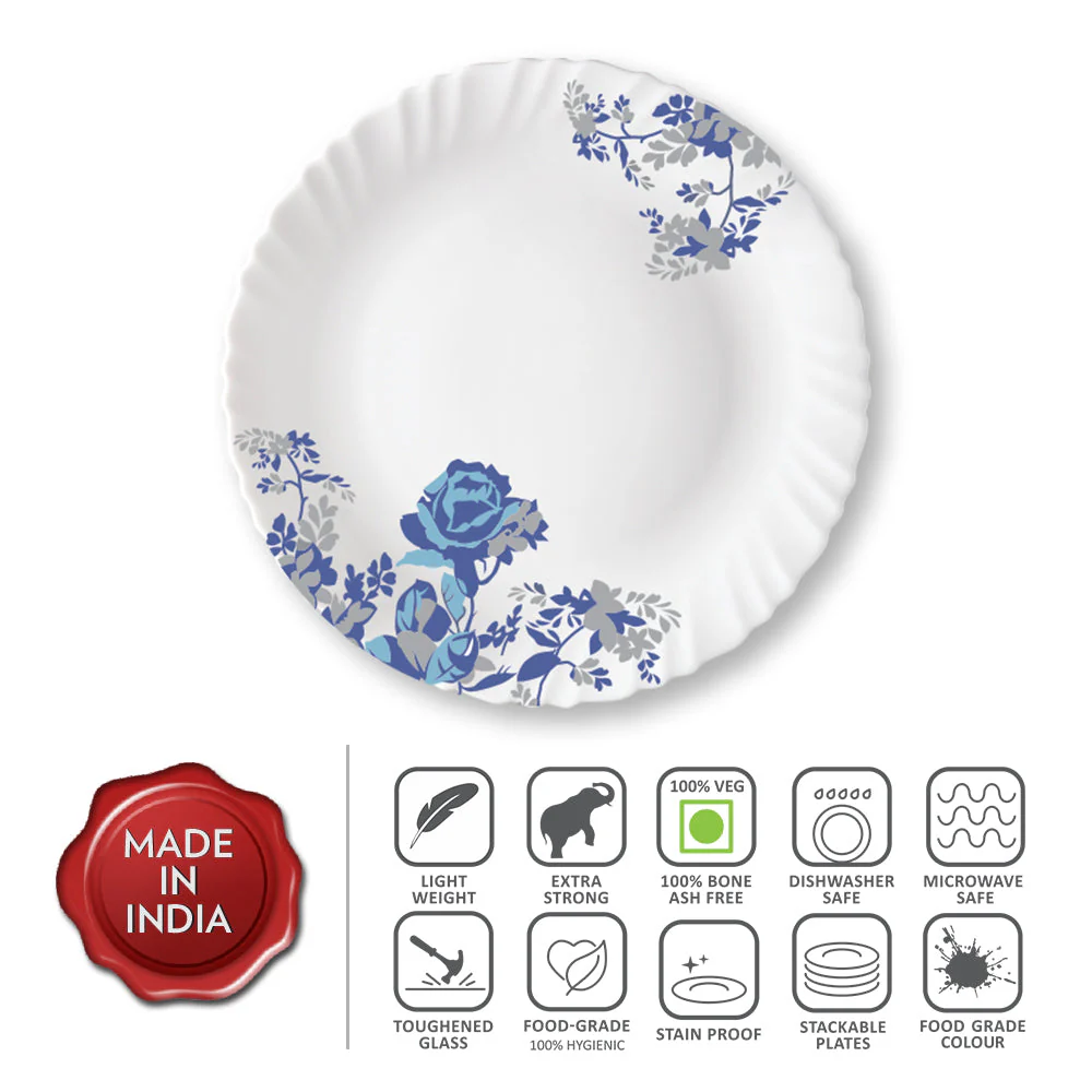 Larah Blue Cascade Full Plate Set, 6 pc - Image 2