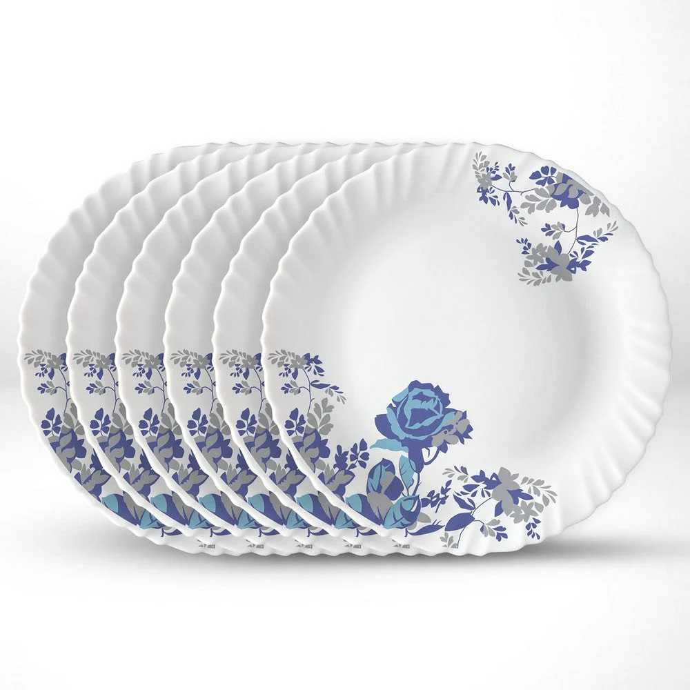 Larah Blue Cascade Full Plate Set, 6 pc - Image 3