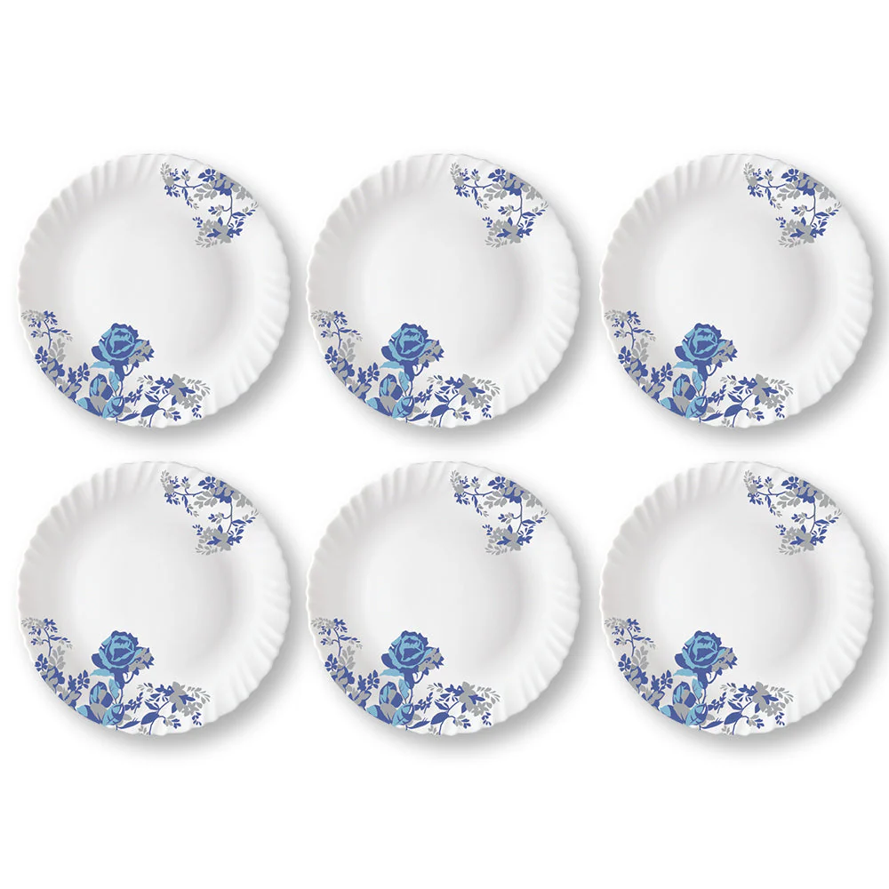 Larah Blue Cascade Full Plate Set, 6 pc - Image 4