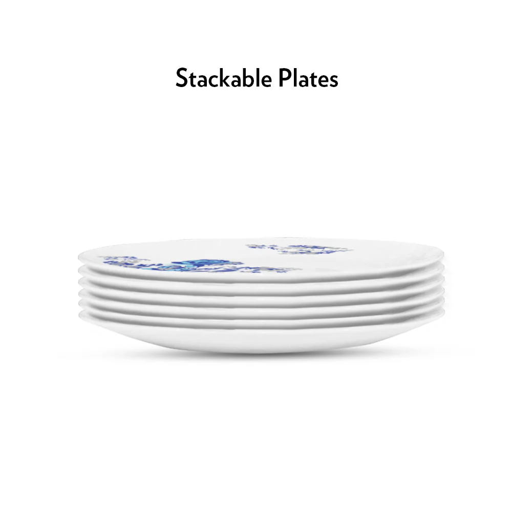 Larah Blue Cascade Full Plate Set, 6 pc - Image 5