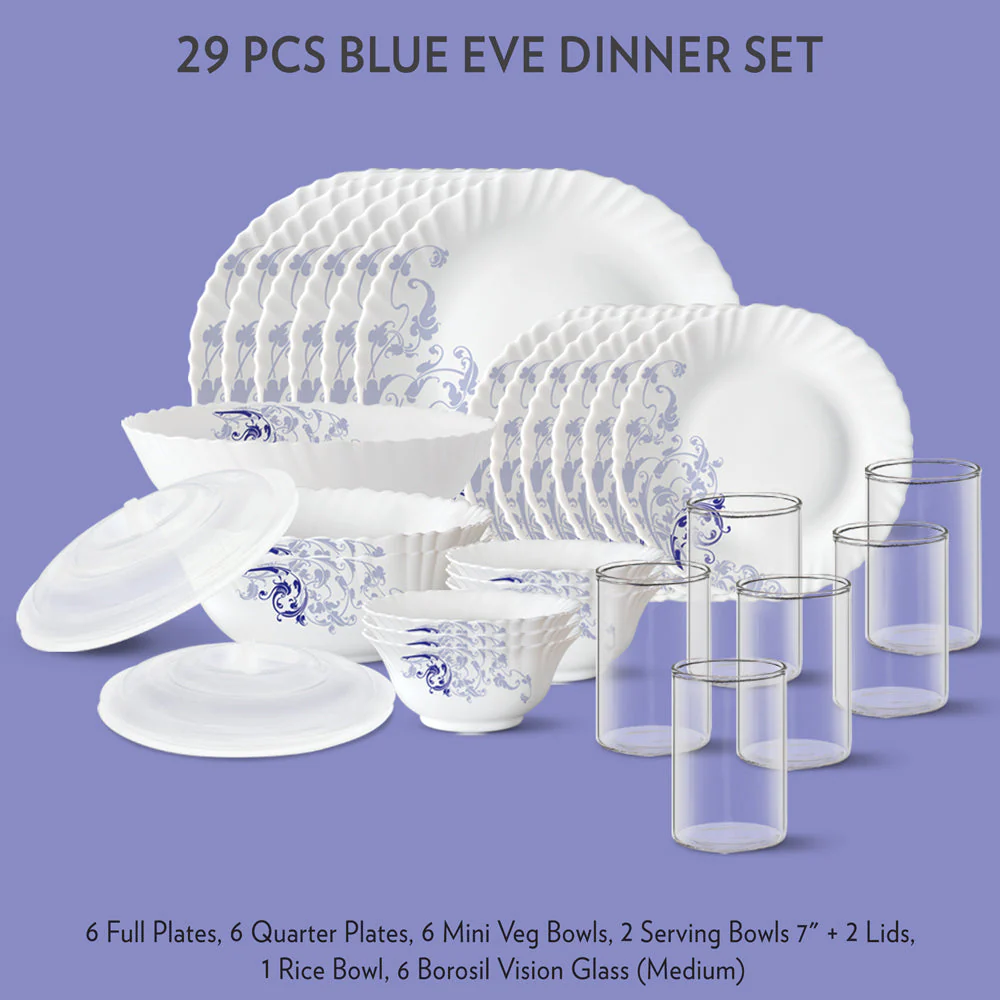 Larah Blue Eve Dinner Set, 23 pc - Image 10
