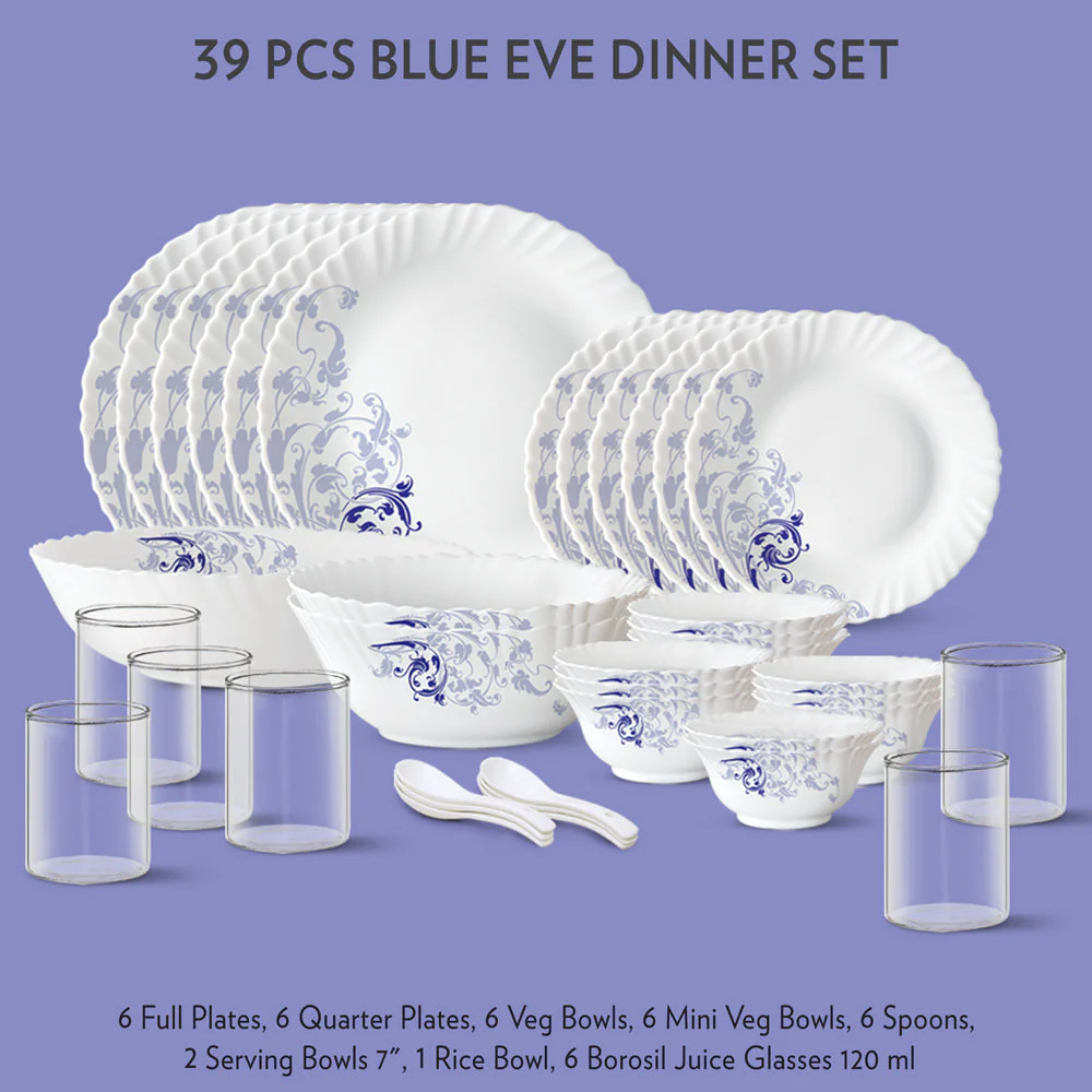 Larah Blue Eve Dinner Set, 23 pc - Image 3