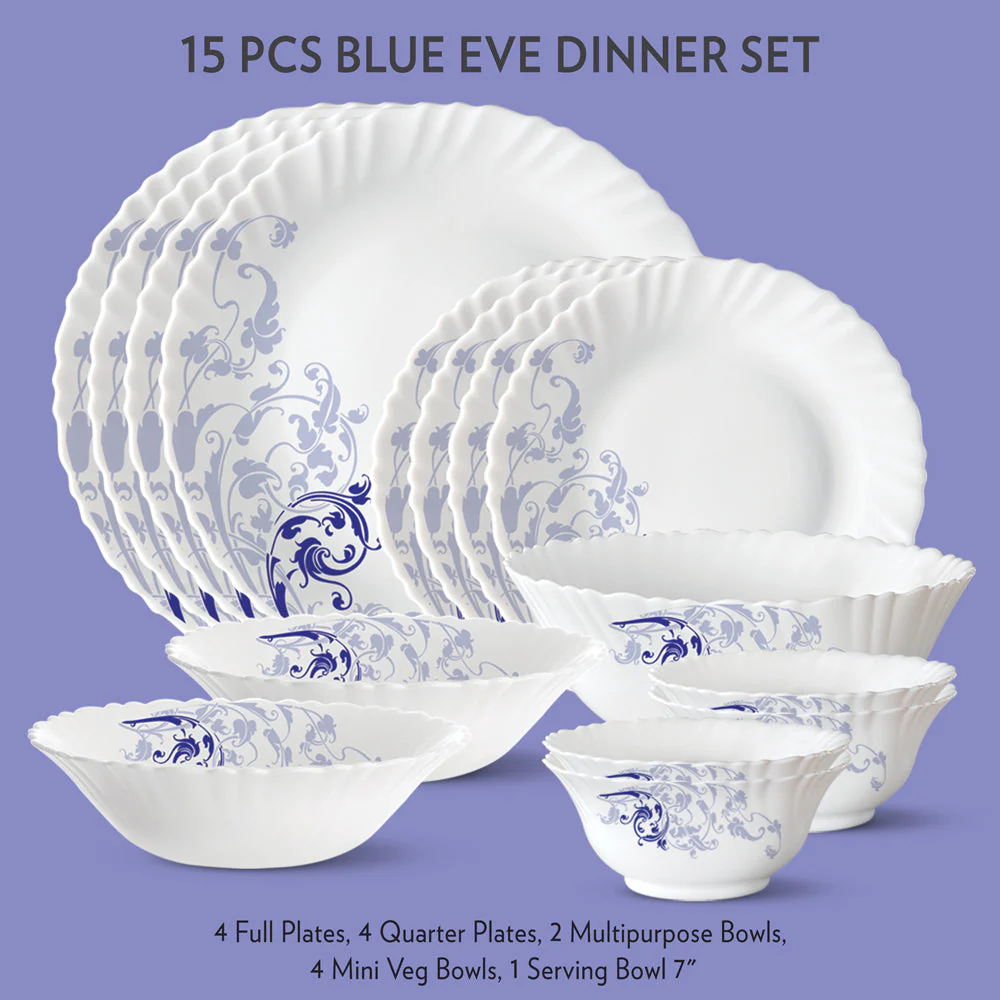Larah Blue Eve Dinner Set, 23 pc - Image 5
