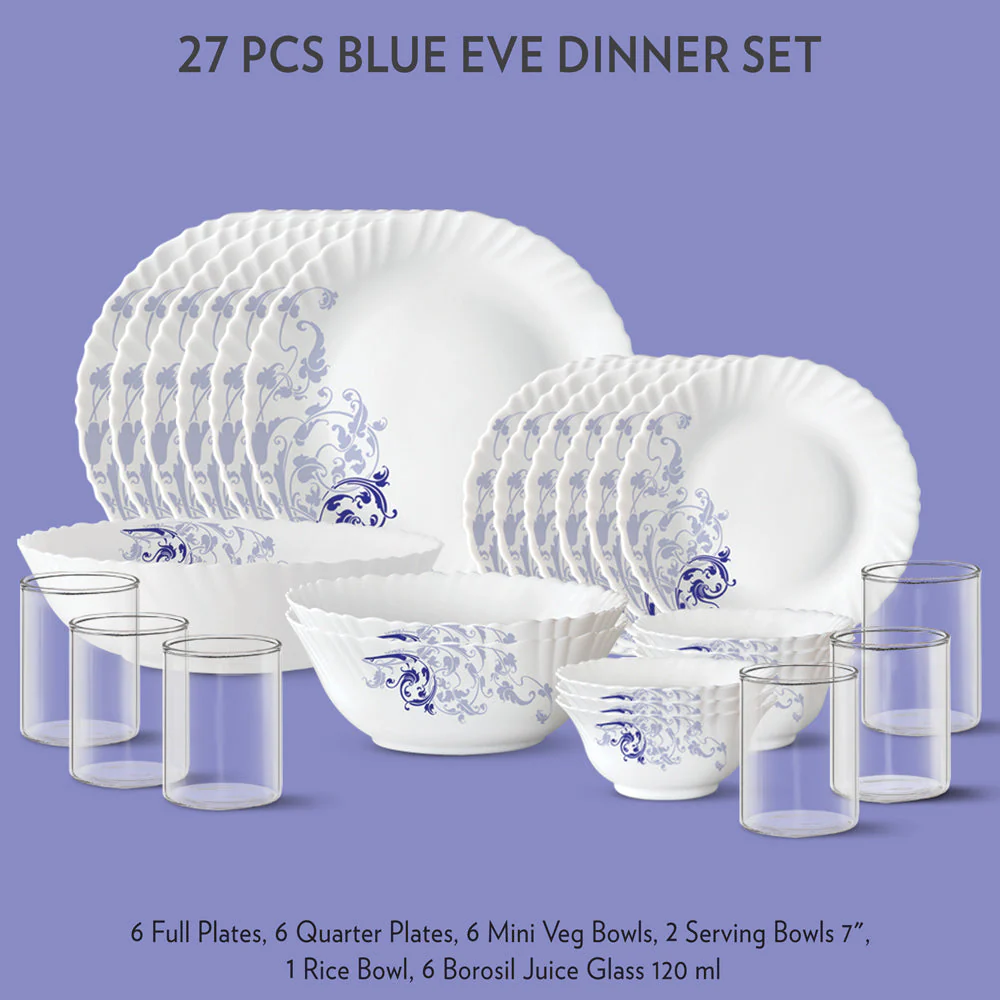 Larah Blue Eve Dinner Set, 23 pc - Image 9