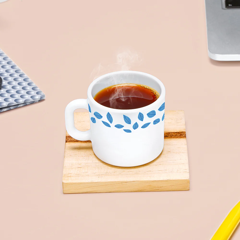Larah Blue Leaves Mug Set - Image 7