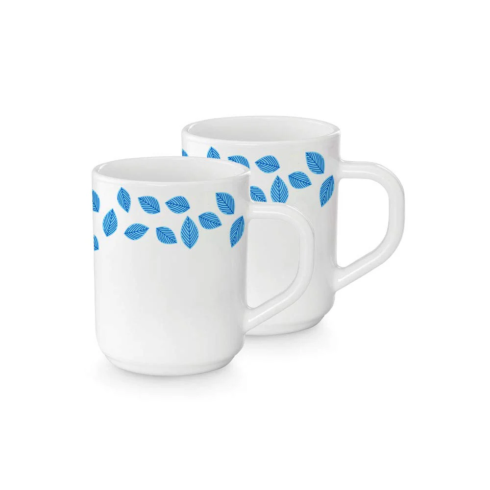 Larah Blue Leaves Mug Set - Image 12