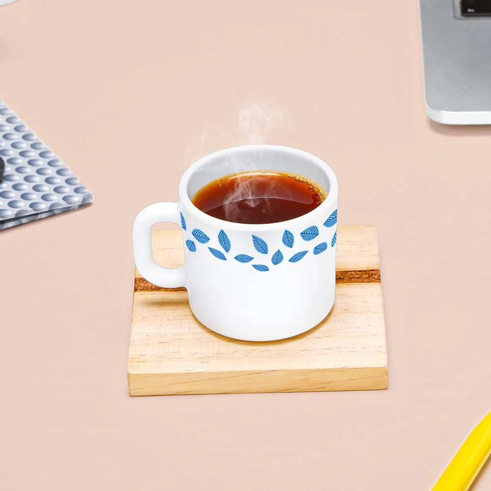 Larah Blue Leaves Mug Set - Image 7