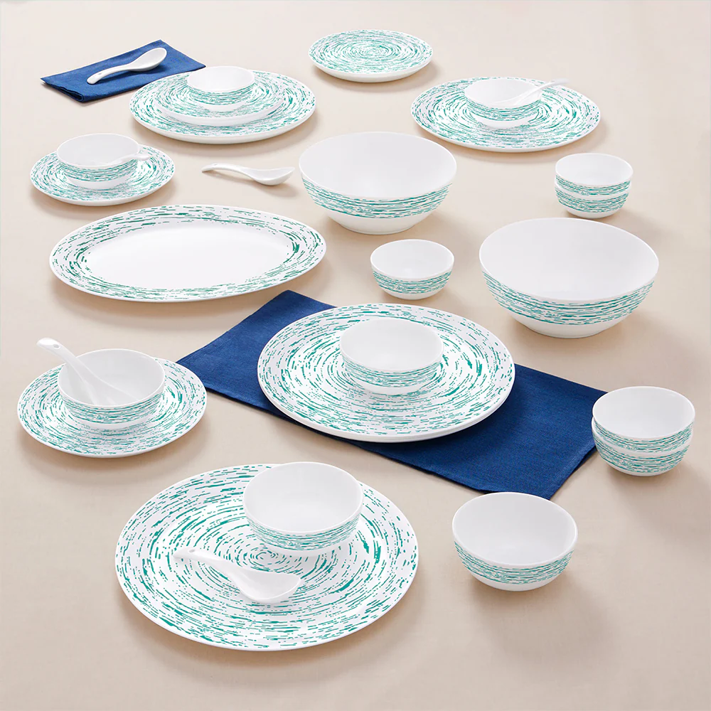 Larah Opalware Blue Nova Dinner - Image 2
