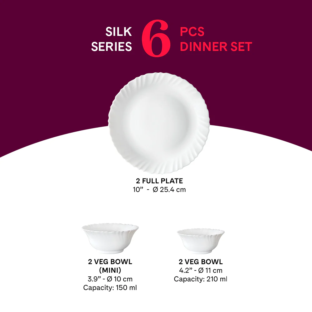 Larah Brand Logo 6 pc Dinner Set - Image 5