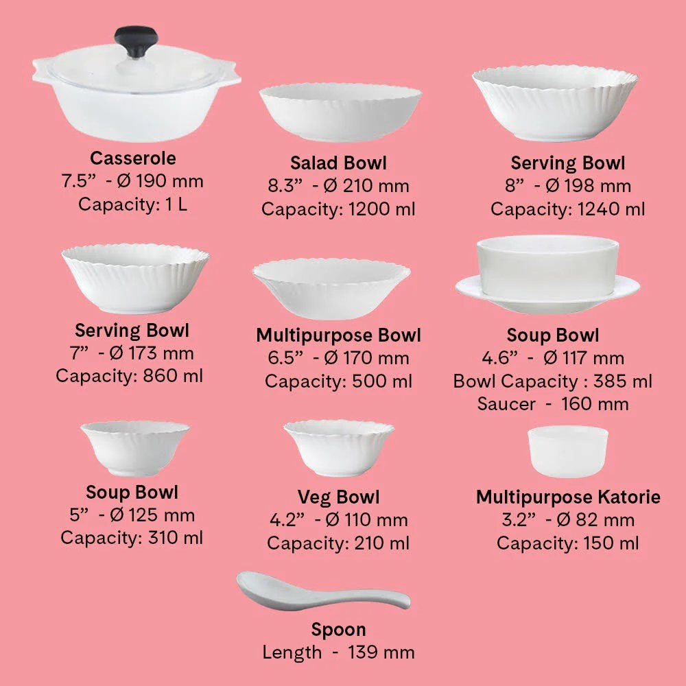 Larah Classic Dinner Set, 44 pc - Image 5