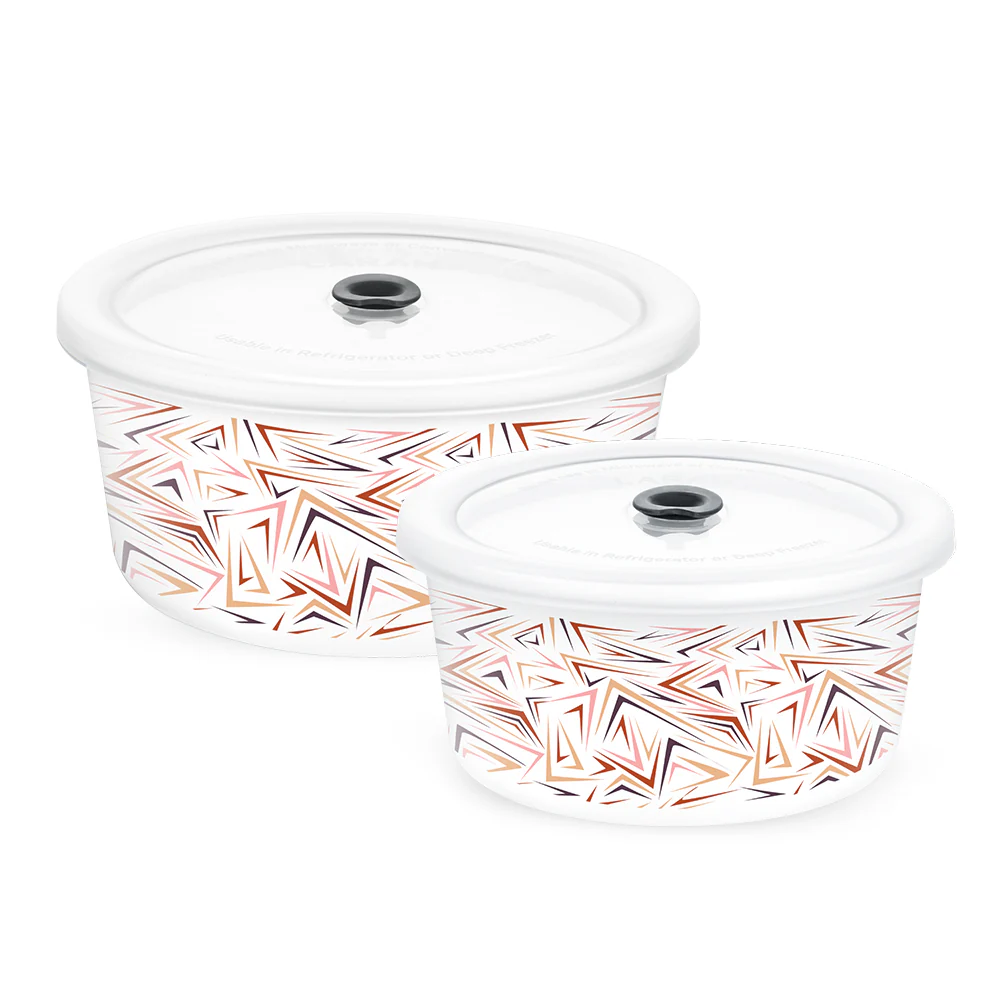 Larah Comet Storage Bowl Set, 1.2L + 800ml - Image 2