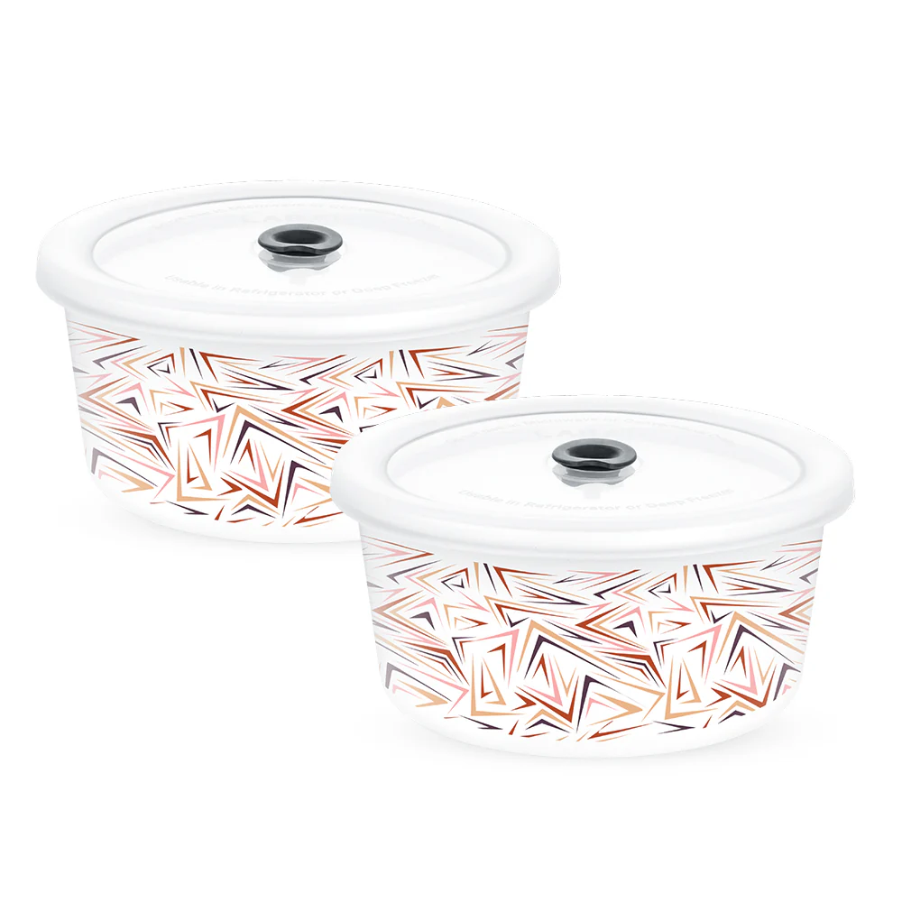 Larah Comet Storage Bowl Set, 800ml x 2 - Image 2
