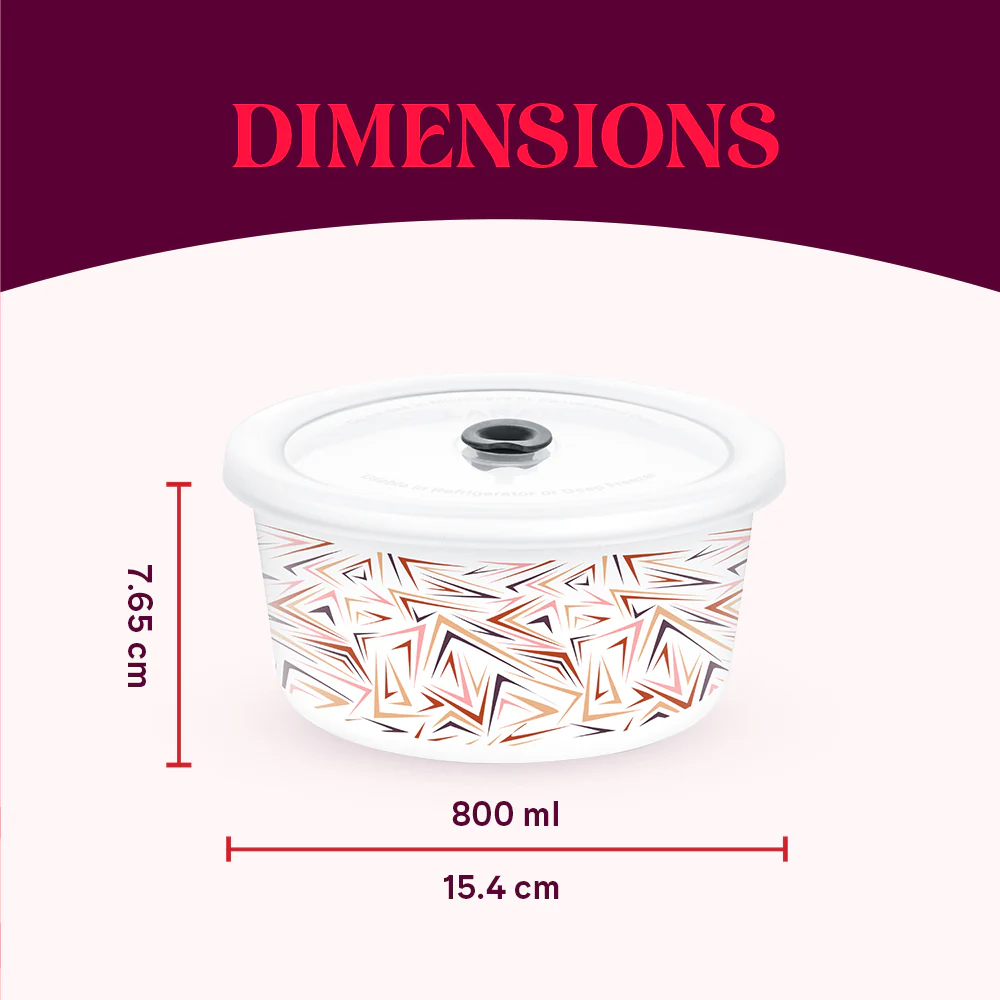 Larah Comet Storage Bowl Set, 800ml x 2 - Image 3
